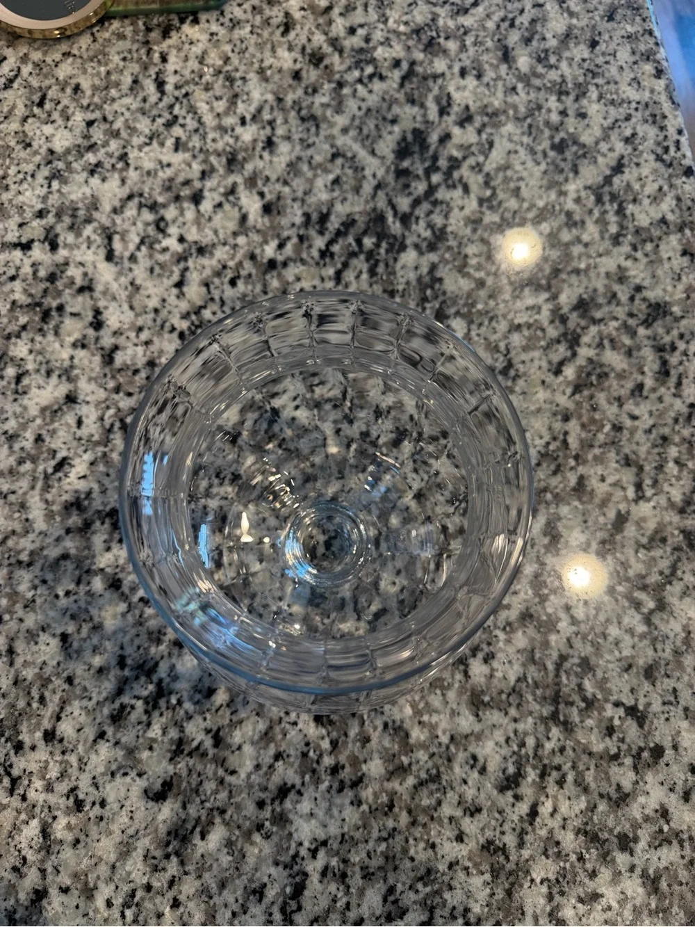 Clear Glass Decorative Vase - Elegant Curved Design